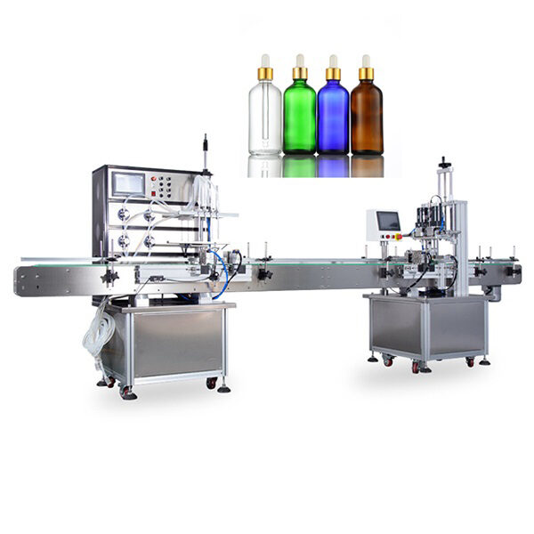 Dây Chuyền Chiết Rót Tinh Dầu 6 Vòi Bơm Từ Tự Động