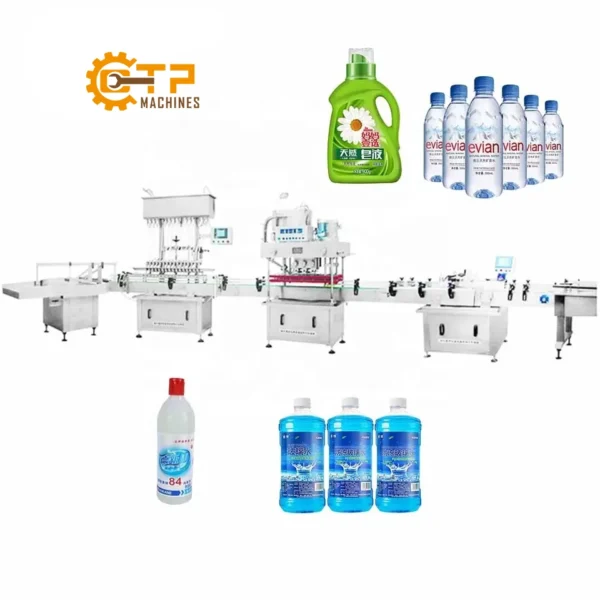 Dây Chuyền Chiết Rót Dung Dịch Lỏng 4 Đầu Piston Tự Động 8 day chuyen chiet rot dung dich long 4 dau piston tu dong 4