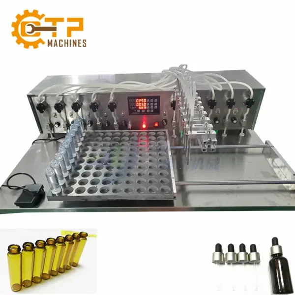 Máy Chiết Rót Dạng Lỏng 8 Vòi Bán Tự Động 11 may chiet rot dang long 8 voi ban tu dong 08