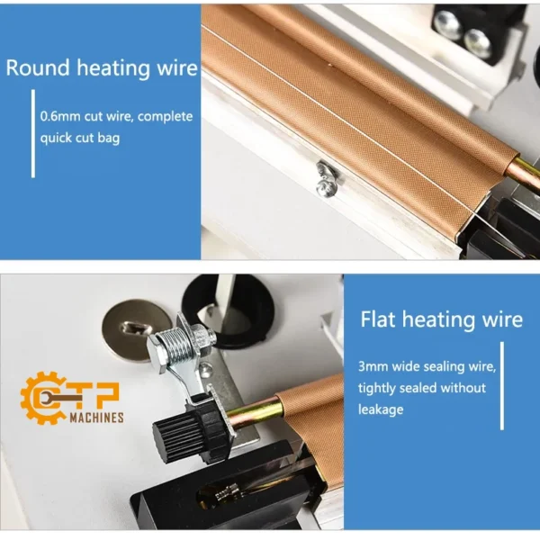 Máy Hàn Miệng Túi Dập Chân Dây Nhiệt Plastic 9 may han mieng tui dap chan day nhiet plastic 3