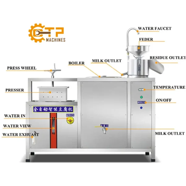 Bộ Dây Chuyền Sản Xuất Đậu Phụ YC-60 11 bo day chuyen san xuat dau phu yc 60 1