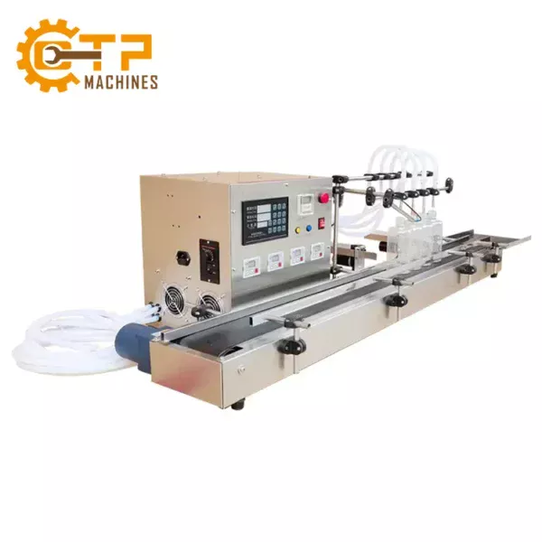 Máy Chiết Rót 6 Vòi Tự Động Mini 3000BPH 12 may chiet rot dung dich long 4 voi ban tu dong 06