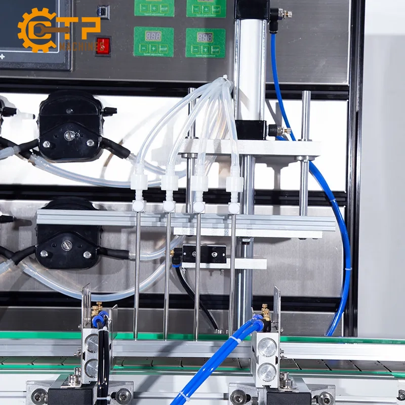 Máy Chiết Rót Tinh Dầu 4 Vòi Bơm Nhu 6 Được cấu tạo từ chất liệu cao cấp nâng cao tuổi thọ