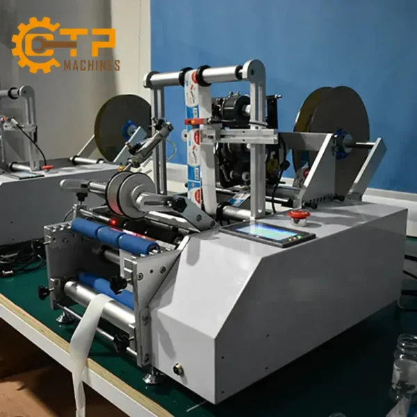 Máy Dán Decal Chai Tròn Bán Tự Động KF-603 14 may dan decal chai tron ban tu dong kf 603 03