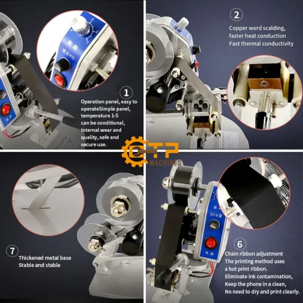 Máy In Date Mực Ribbon Thủ Công DY-8 11 may in date muc ribbon thu cong dy 8 1