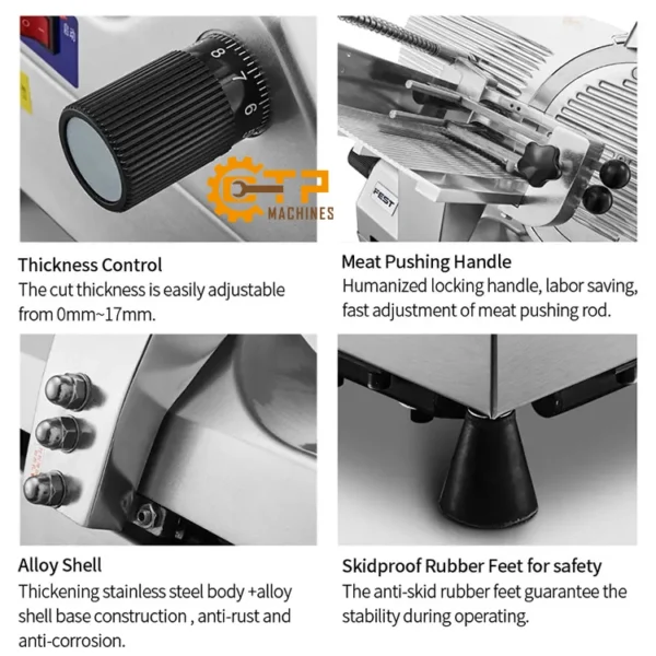 Máy Thái Thịt Tự Động SL-300B 8 may thai thit tu dong sl 300e 2