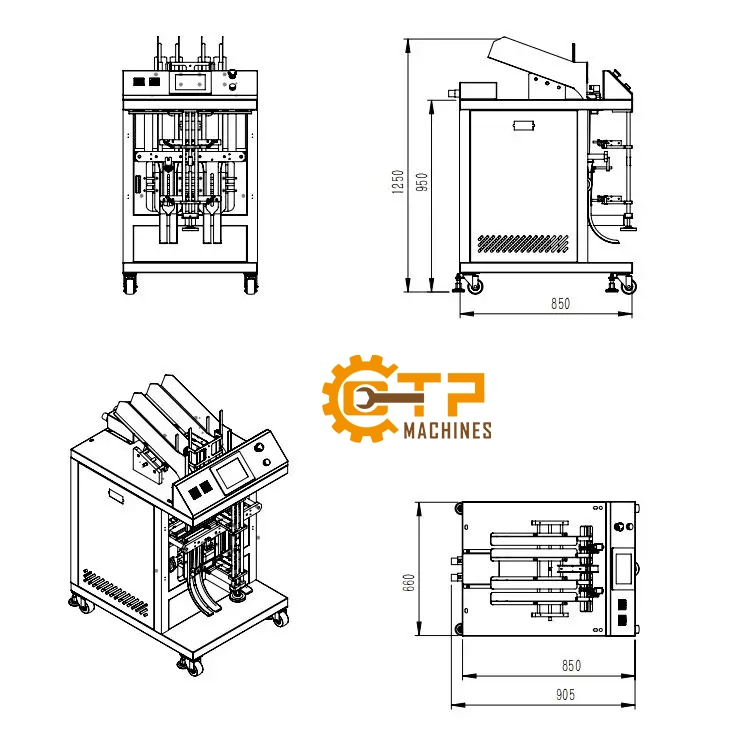Máy Chiết Và Hàn Miệng Túi Mỹ Phẩm - Ảnh 4