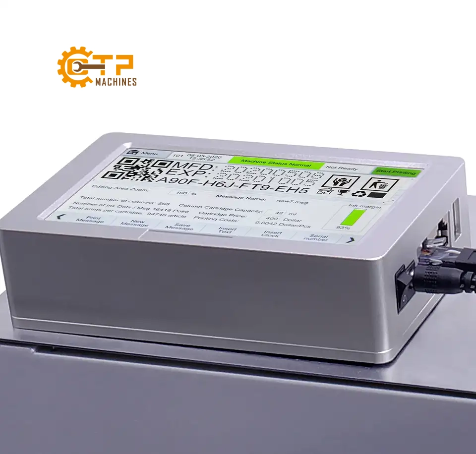 Máy In Date Phun Nhiệt Gá Lên Máy Phân Trang Tự Động HC380 16 Thiên Phú chuyên phân phối máy in date phun nhiệt gá lên máy phân trang tự động HC380 chính hãng chính hãng