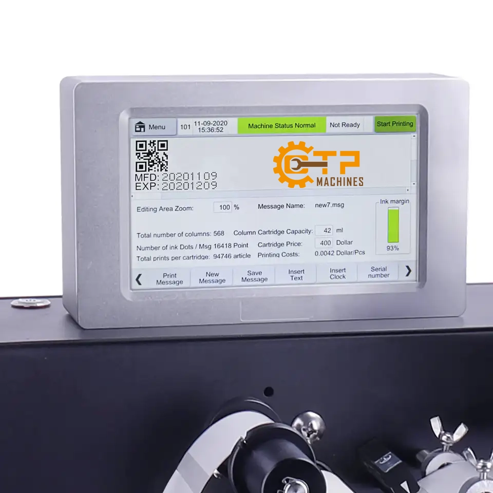 Máy In Date Phun Nhiệt Gá Lên Máy Sang Cuộn HC480 7 Dễ dàng vận hành và sử dụng