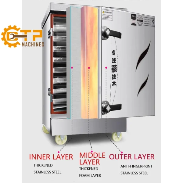 Tủ Nấu Cơm Công Nghiệp 6 Khay 9 tu nau com cong nghiep 6 khay 2