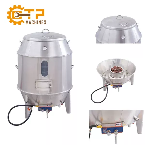 Lò Quay Gà Vịt Có Kính 80Cm 9 lo quay vit bang than 4