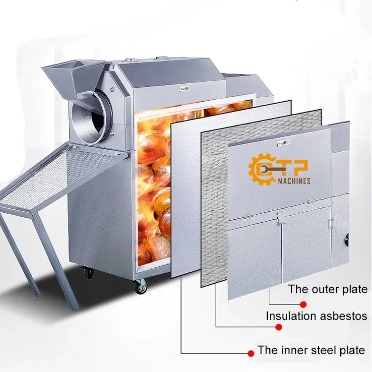 Máy Rang Hạt XL-25R Dùng Gas 10 Thiên Phú chuyên phân phối máy rang hạt XL-25R dùng gas chính hãng