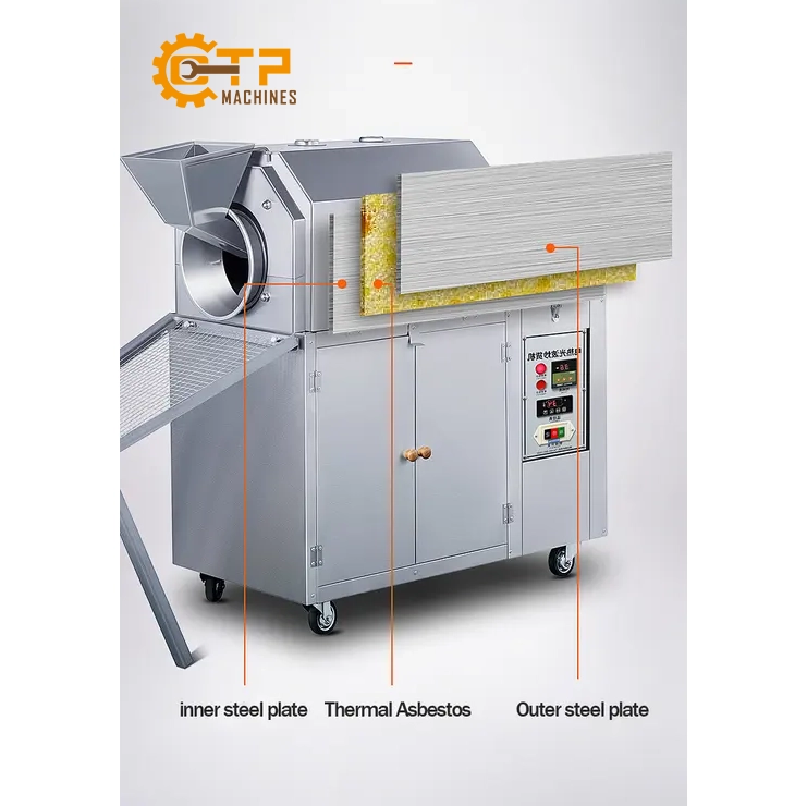 Máy Rang Hạt XL-25R Dùng Gas 8 Dễ dàng vận hành và sử dụng