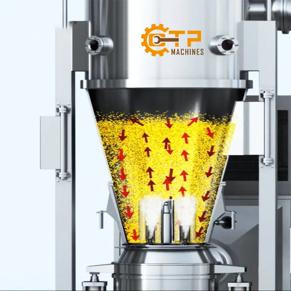 Máy Sấy Tầng Sôi Tạo Hạt FL-120 15 Thiên Phú chuyên phân phối máy sấy tầng sôi tạo hạt FL-120 chính hãng