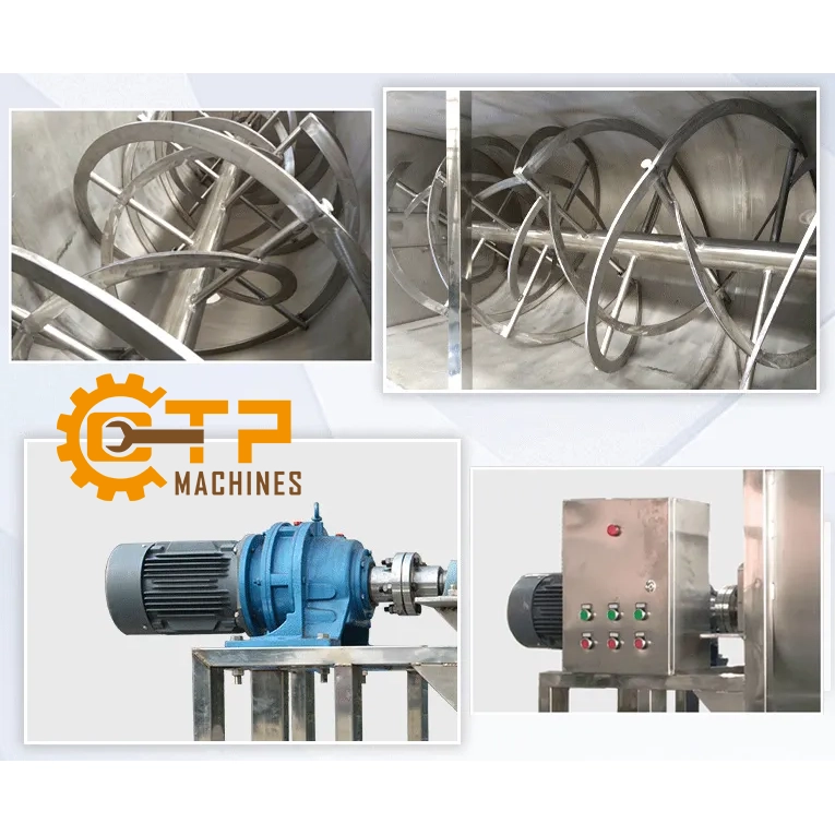 Máy Trộn Bột Nằm Ngang Xả Đáy - Ảnh 5