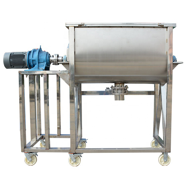 Máy Trộn Bột Nằm Ngang Xả Đáy