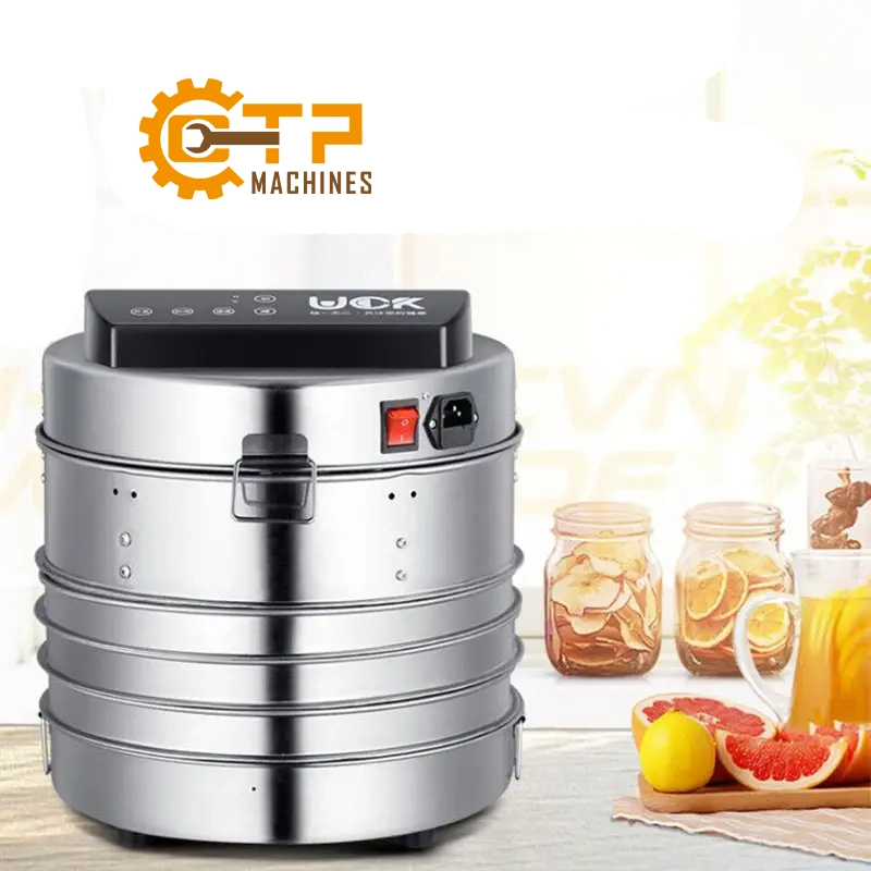 Tủ Sấy Thực Phẩm Gia Đình 3 Khay 8 Được cấu tạo từ chất liệu cao cấp nâng cao tuổi thọ